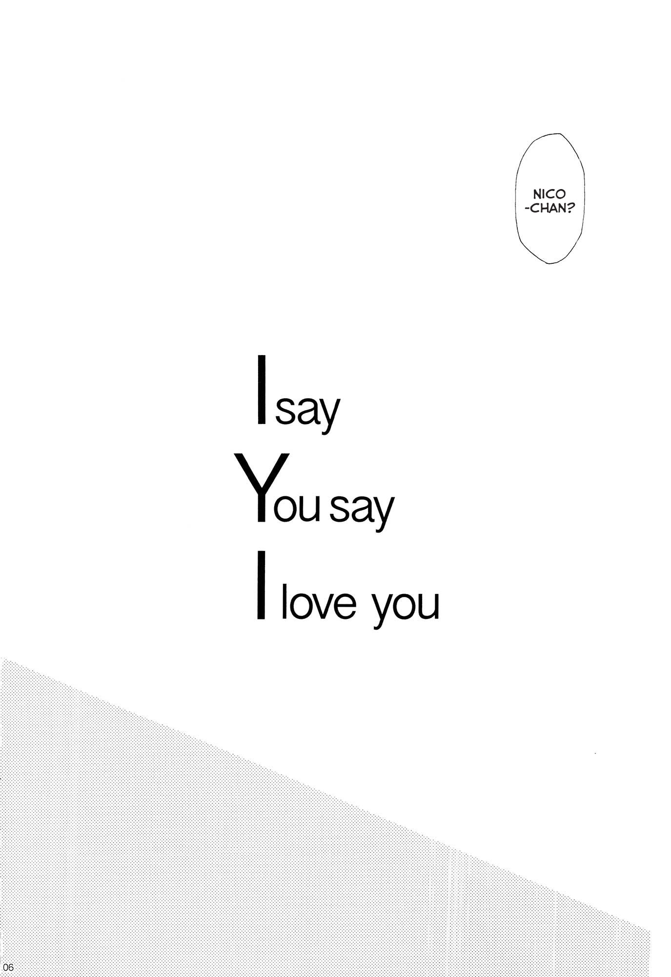 Read Love Live! - I Say You Say I Love You (Doujinshi) Manga Online