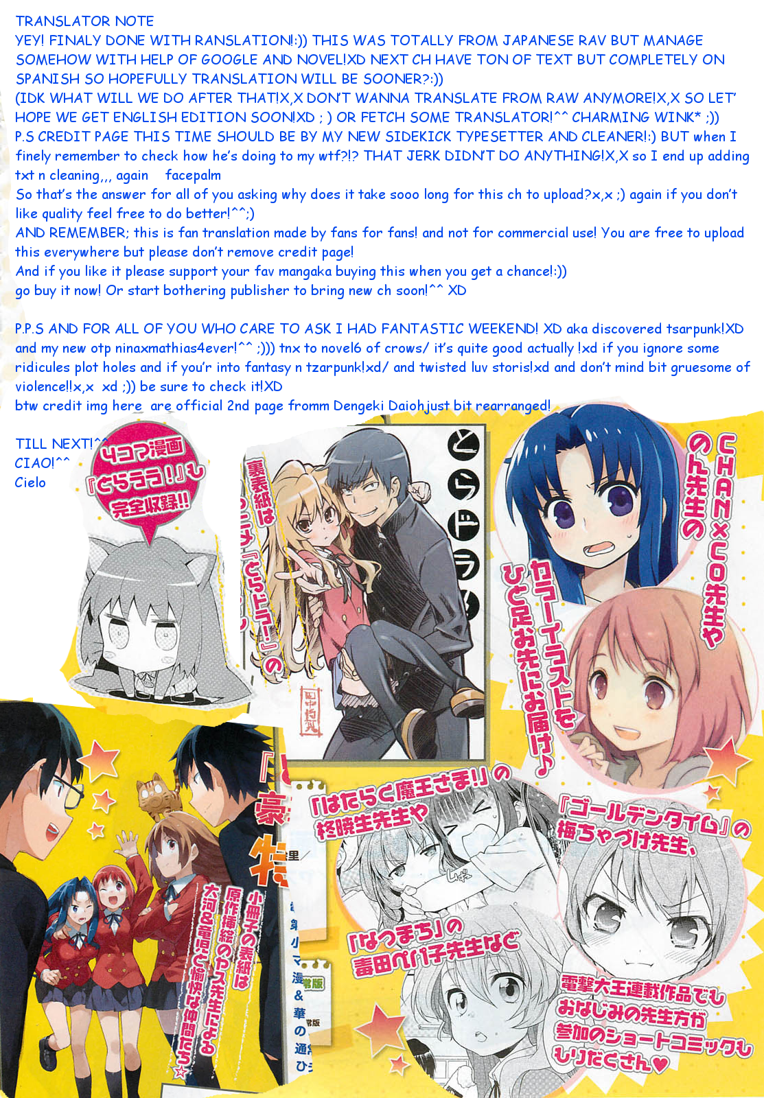 Read Toradora! Manga Online