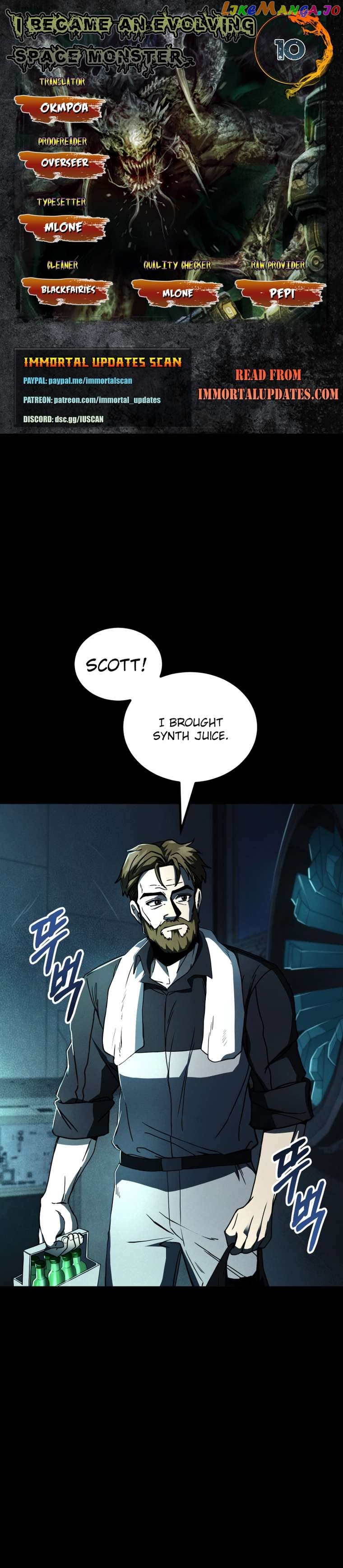 Read i became an evolving space monster Manga Online