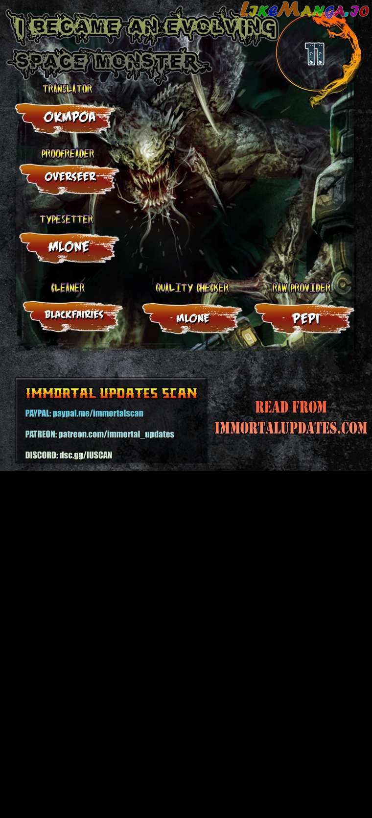 Read i became an evolving space monster Manga Online