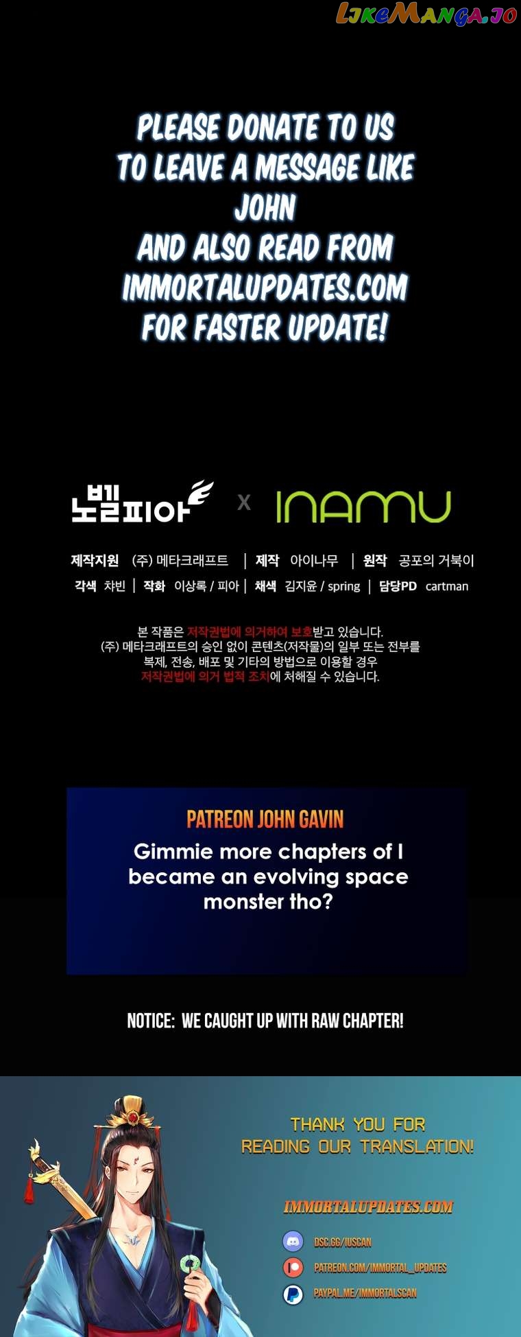 Read i became an evolving space monster Manga Online