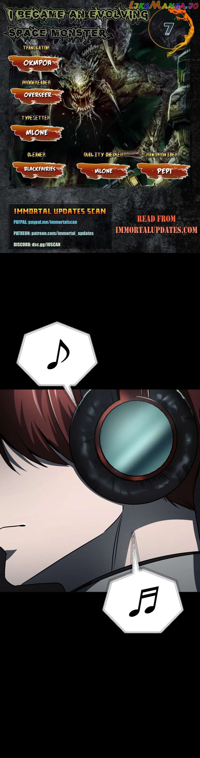 Read i became an evolving space monster Manga Online