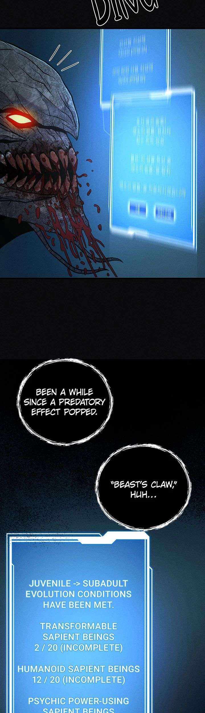 Read i became an evolving space monster Manga Online