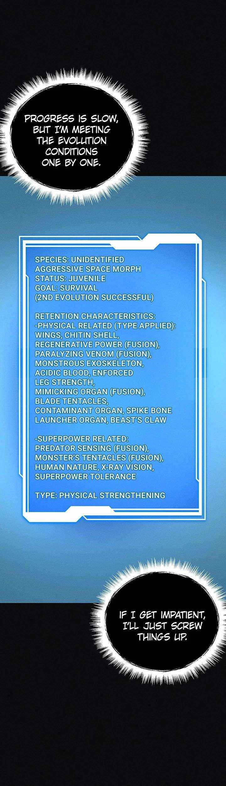 Read i became an evolving space monster Manga Online