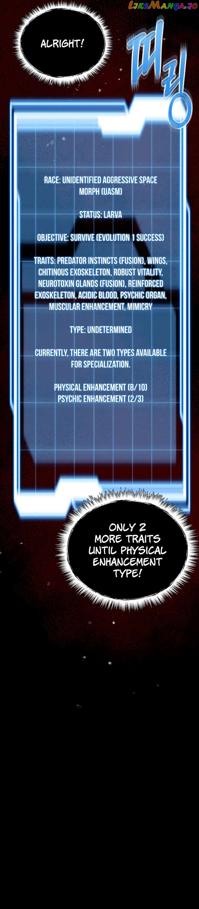 Read i became an evolving space monster Manga Online