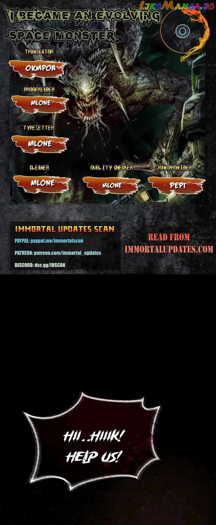 Read i became an evolving space monster Manga Online